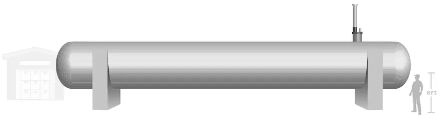 30,000 gal propane tank