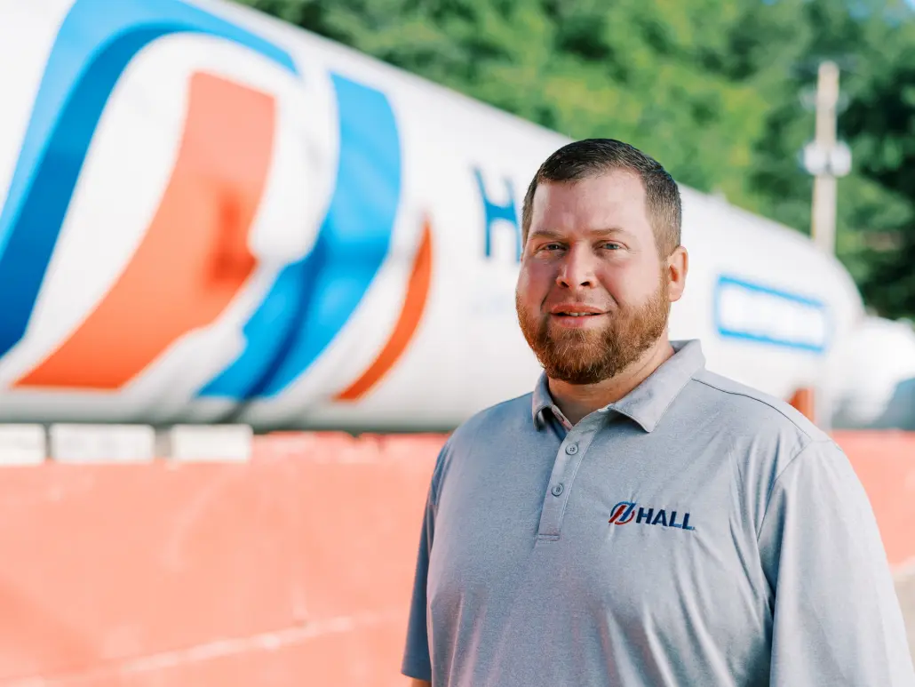 HVAC tech Brandon Shelton