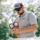 HVAC Diagnostic test being performed by a Hall technician