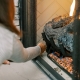 Residential Hall customer lighting their propane fireplace